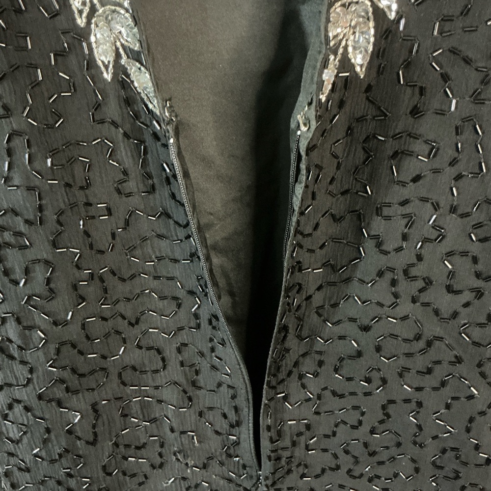 STENAY Vintage Beaded Silk Cocktail Dress - Picture 10 of 15